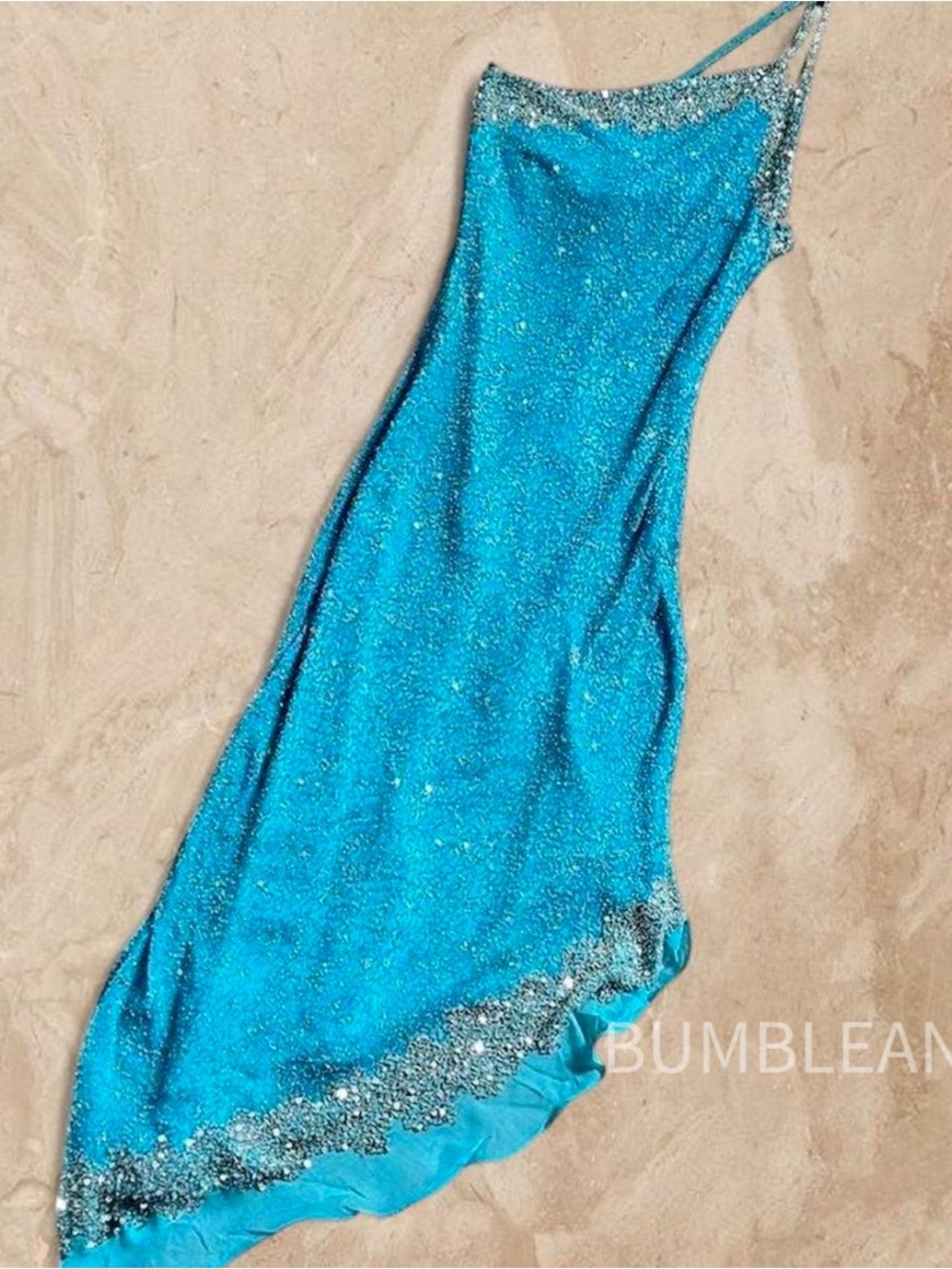 Vintage Scala 100% Silk Beaded Midi Dress